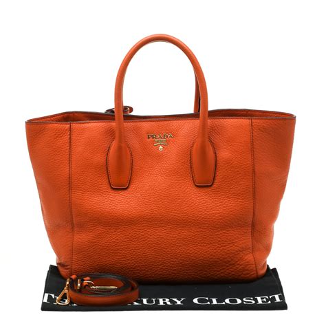 prada leder shopper